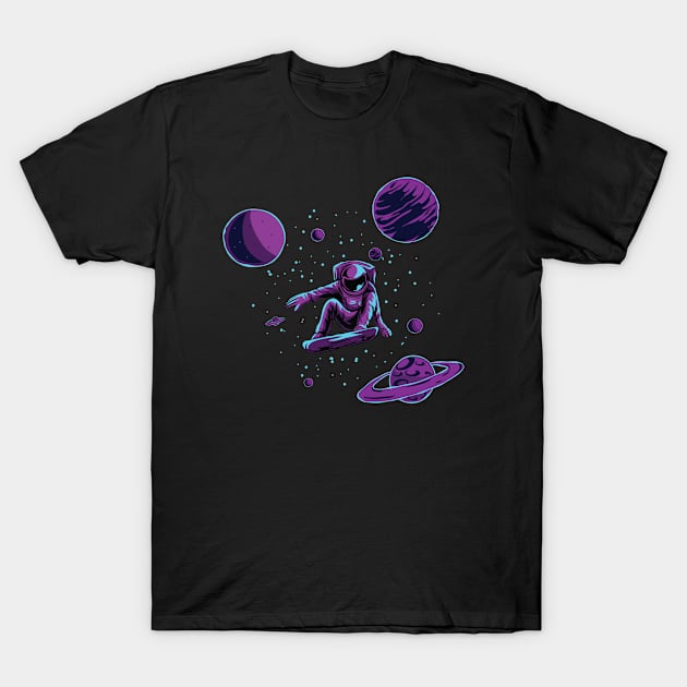 astronaut design T-Shirt by DAVINCIOO